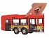 Городской автобус фрикционный, 1:43, 46 см., красный  - миниатюра №3